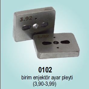 0102-BİRİM ENJEKTÖR AYAR PLEYTİ (3,90-3,99)